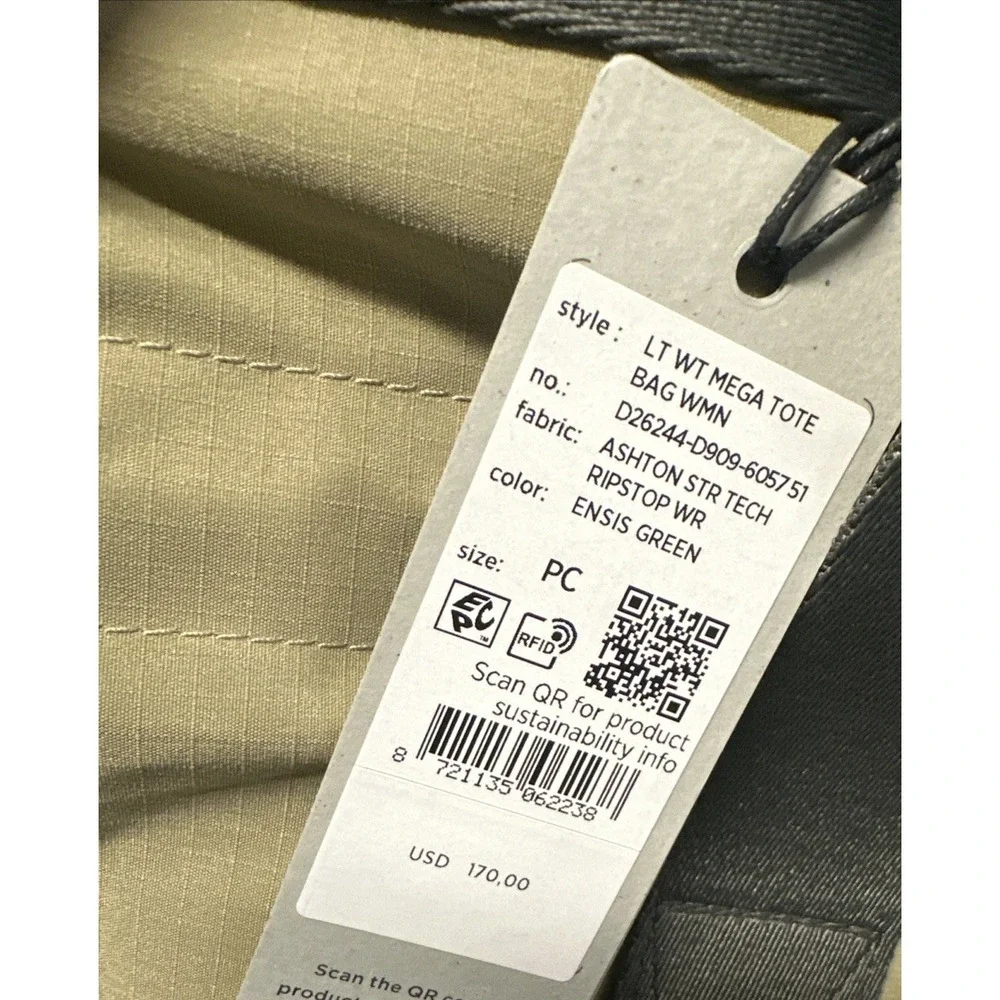 G-STAR RAW Lightweight Ripstop Mega Tote Bag Ensis Green Travel School‎ Workwear